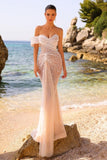 Elegant One Shoulder Sweetheart Mermaid Wedding Dress