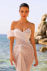 Elegant One Shoulder Sweetheart Mermaid Wedding Dress