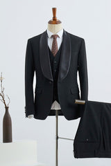 Elegant Three Pieces Slim Fit Custom Groom’s Wedding Suit