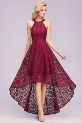 Fabulous A-Line Scoop Sleeveless Appliques Lace Bridesmaid Dresses