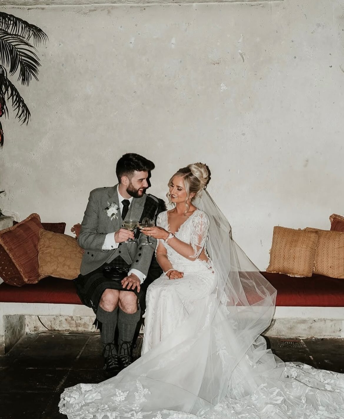 Fabulous White Mermaid V-Neck Lace Long Sleeves Cathedral Train Wedding Dress With Appliques