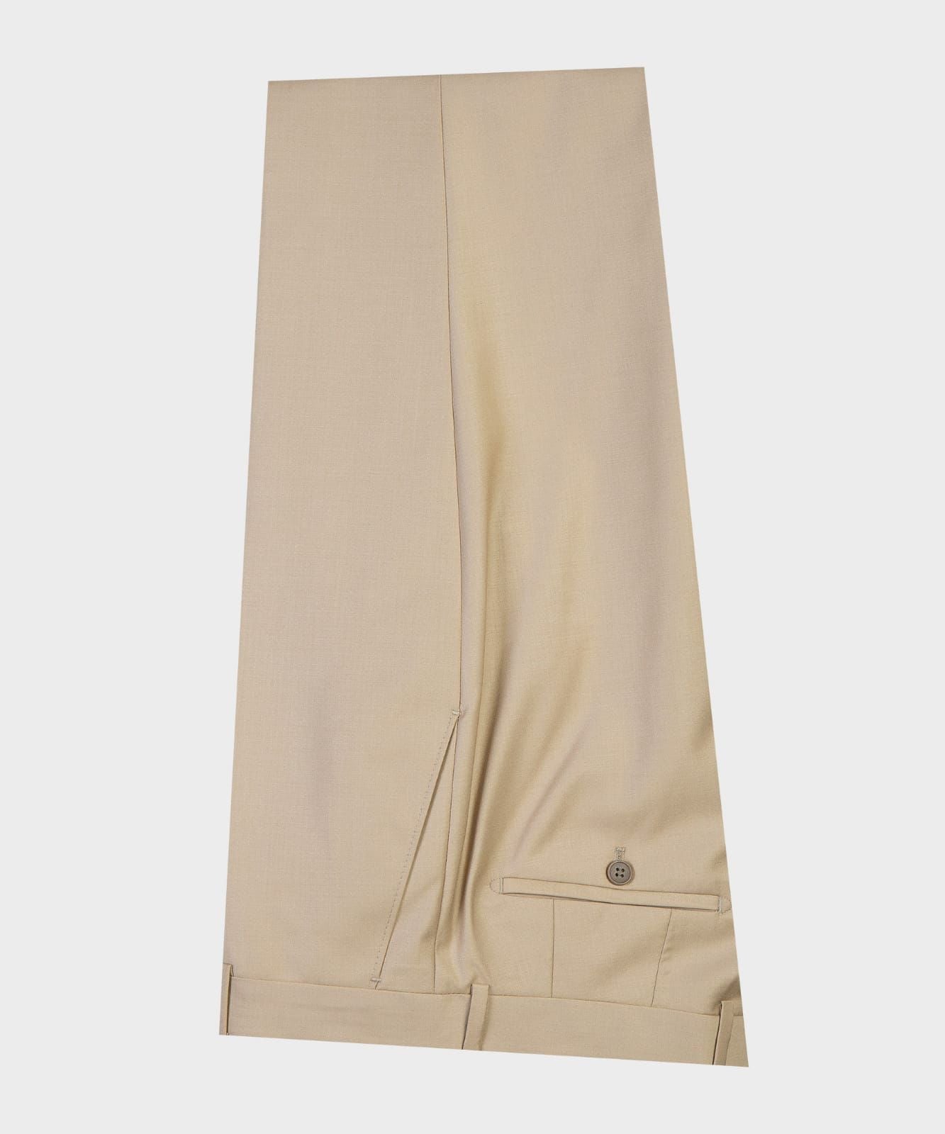 Fashionable Khaki Double Breasted Peak Lapel Business Men’s Suits