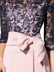 Floor-Length Mother of the Bride Sheath/Column Jewel Neck Dresses