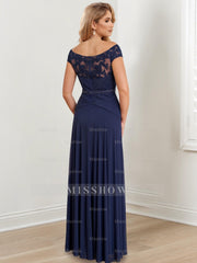 Floor-Length Off-the-Shoulder Mother of the Bride A-Line/Princess Dresses