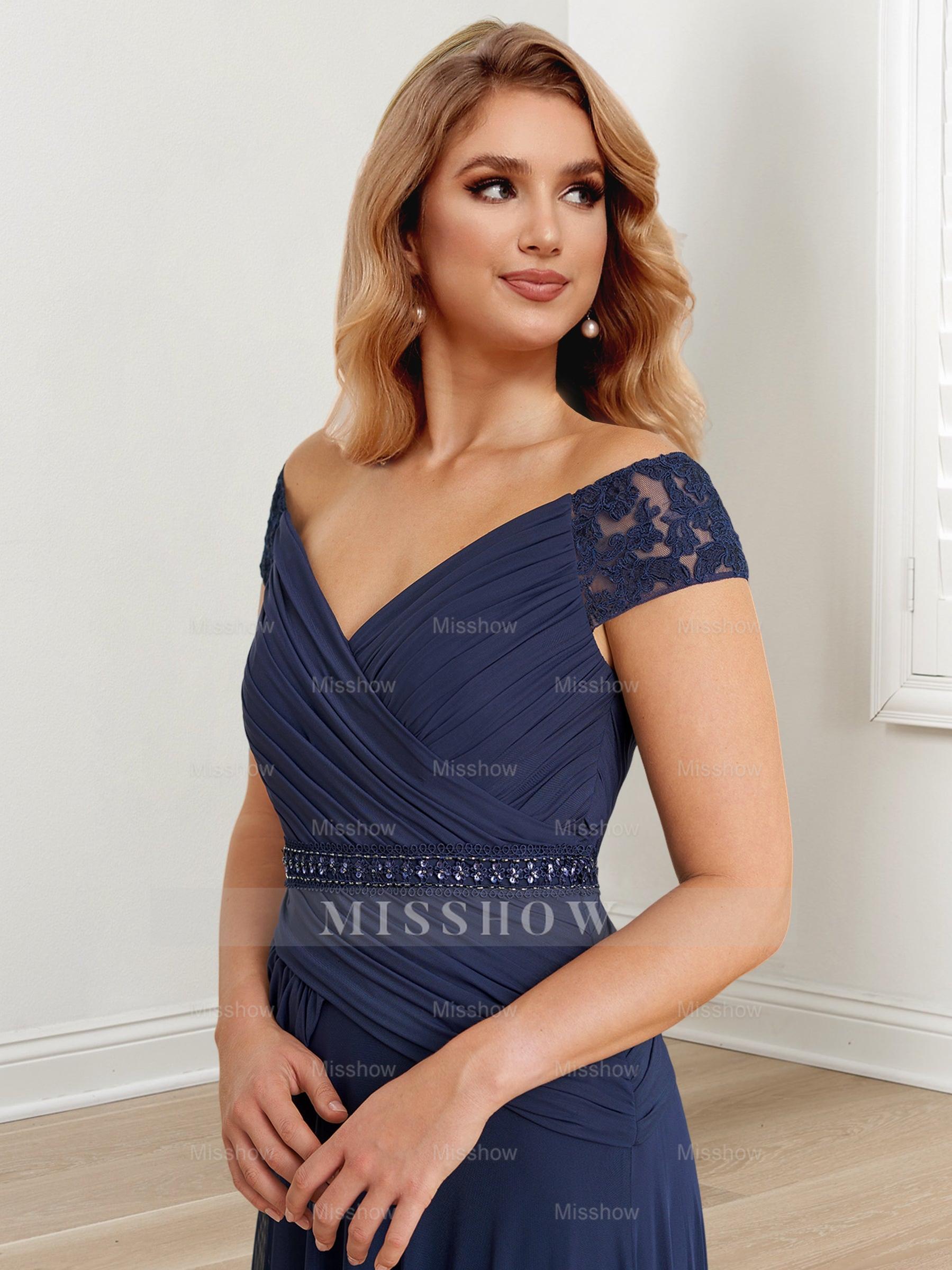 Floor-Length Off-the-Shoulder Mother of the Bride A-Line/Princess Dresses