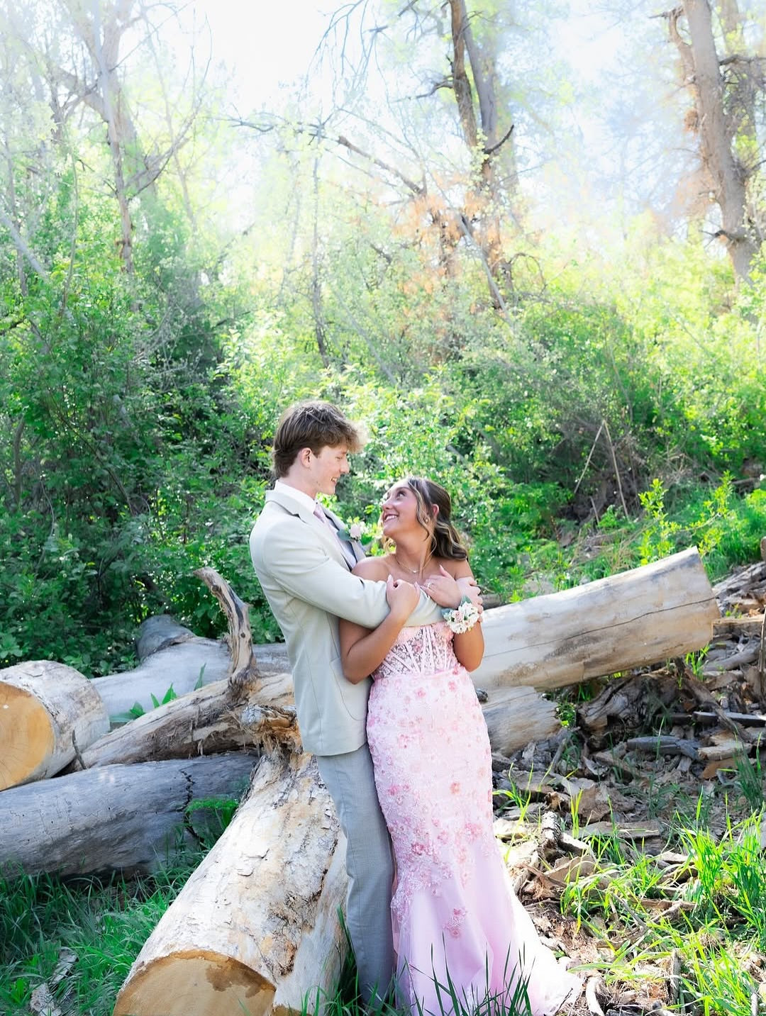 Girly Pink Sleeveless Strapless Mermaid Prom Dress with Appliques