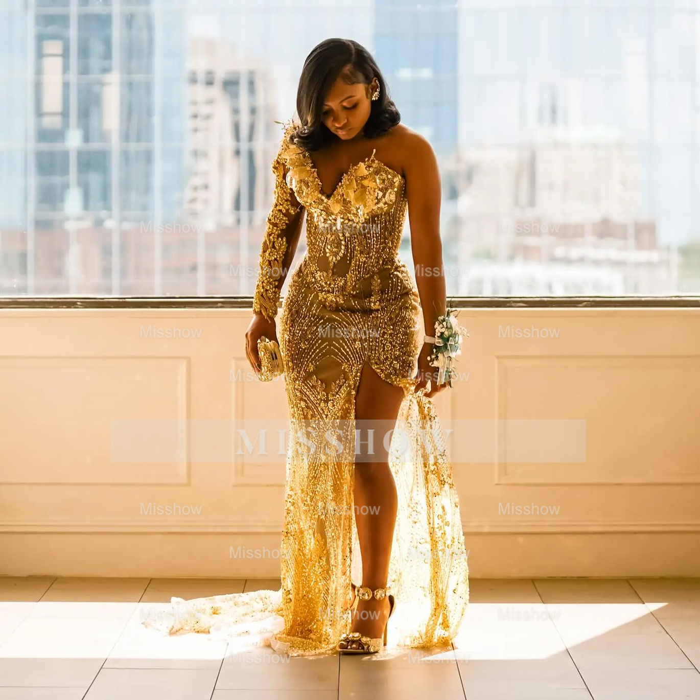 misses gold dresses Gold Formal Gala Dress Gold / 8