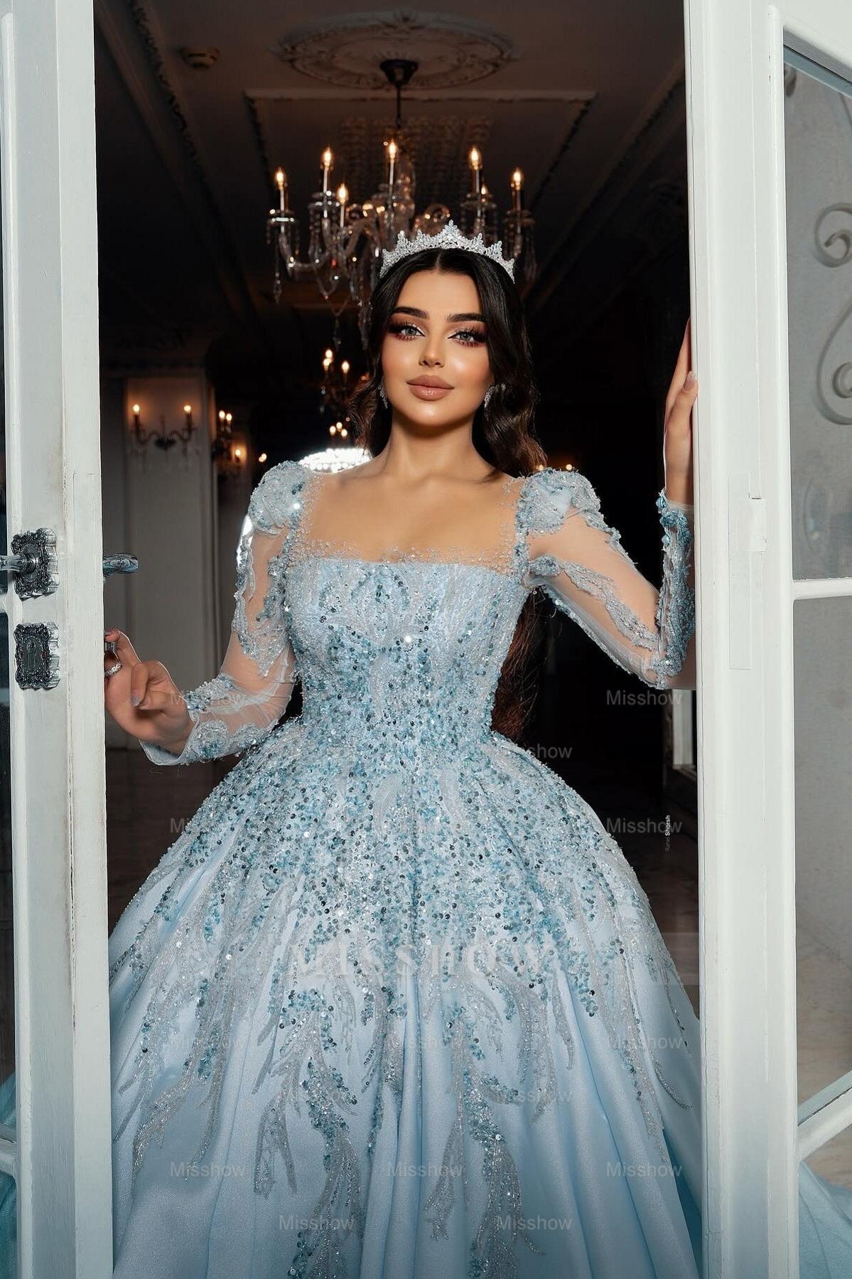 Wedding Dress Beaded Illusion Gown Luxurious White Sweetheart Beaded Illusion Sleeves Sequined Ball Gown Long Tulle Wedding Dress Beaded Illusion Gown Luxurious White Sweetheart Beaded Illusion Sleeves Sequined Ball Gown Long Tulle