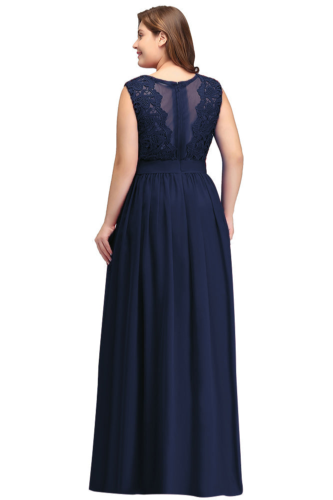 Gorgeous Sheath Crew Sleeveless Lace Top Chiffon Floor Length Dresses Mint / S Gorgeous Sheath Crew Sleeveless Lace Top Chiffon Floor Length Dresses Mint / S