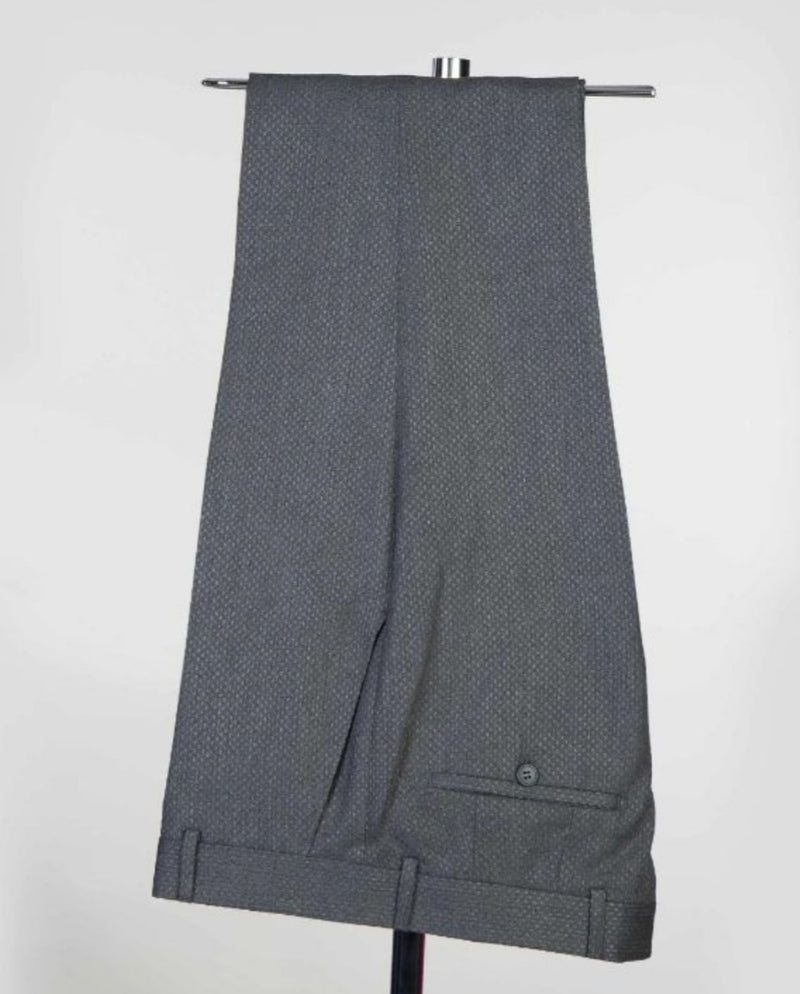 Gray Stylish One Button Wedding Suit with Black Shawl Lapel