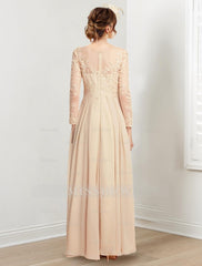 Jewel Neck Mother of the Bride A-Line Princess Dresses