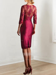 Knee-Length Mother of the Bride Sheath/Column Dresses