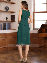 Knee-Length V-Neck A-Line Princess Dresses for Mothers of the Bride & Groom Featuring a Jacket with Sequins