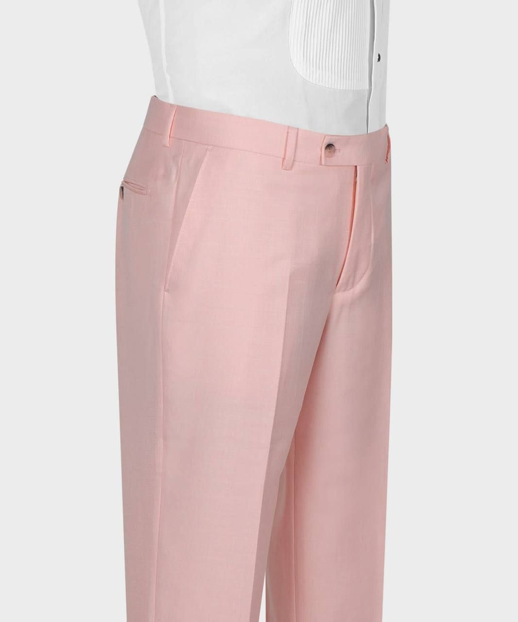 Latest Pink Three-Piece Slim Fit Fashionable Men’s Suit