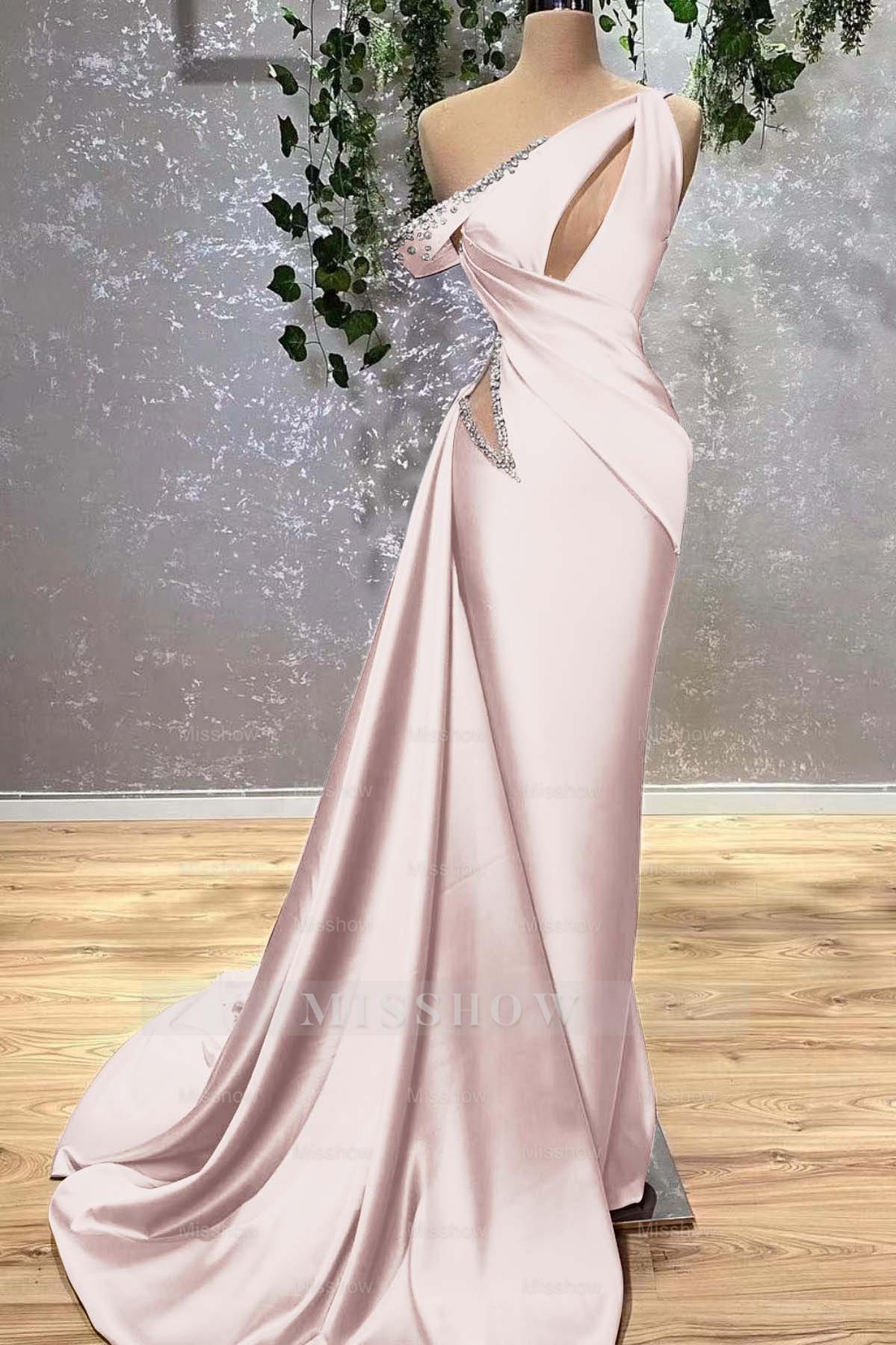 Lilac Off the Shoulder Sleeveless Mermaid Formal Dress With Beading Lilac Off the Shoulder Sleeveless Mermaid Formal Dress With Beading