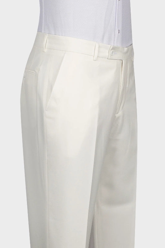 Luxurious Off-White Shawl Collar Double Breasted Groom's Suit