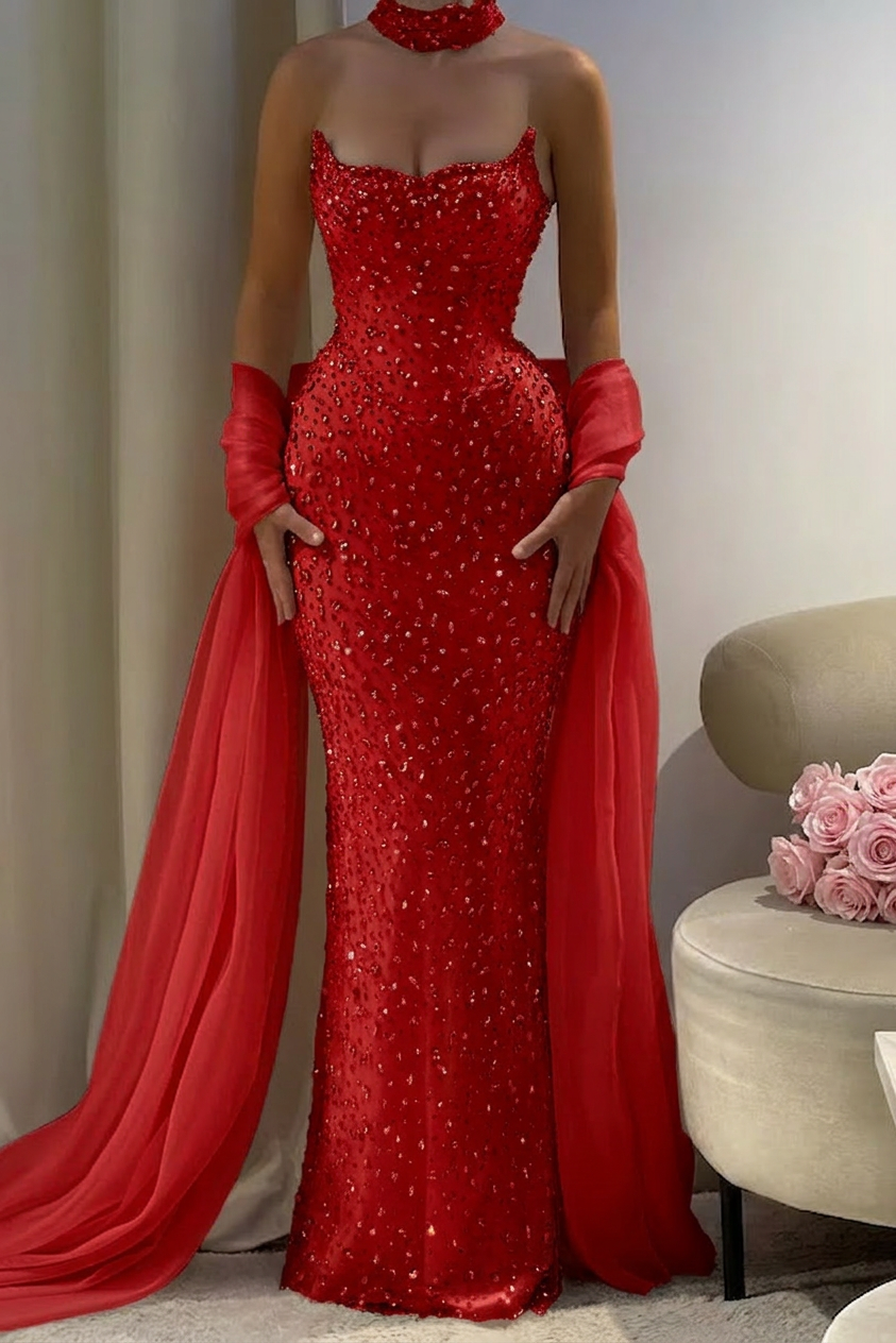 Luxury Pink Diamond Evening Dress with Cape Gown for Wedding Party misshow.com Luxury Pink Diamond Evening Dress with Cape Gown for Wedding Party misshow.com
