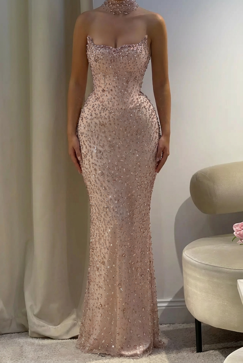 Luxury Pink Diamond Evening Dress with Cape Gown for Wedding Party misshow.com Luxury Pink Diamond Evening Dress with Cape Gown for Wedding Party misshow.com