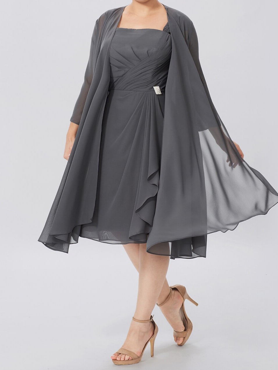 A Line Princess Mother Of The Bride Dresses With Jacket