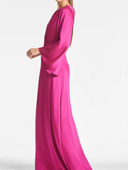 Sheath Column One Shoulder Floor Length Mother Of The Bride Dresses