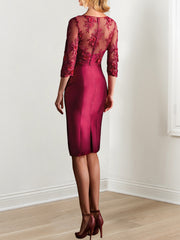 Sheath Column Knee Length Mother Of The Bride Dresses