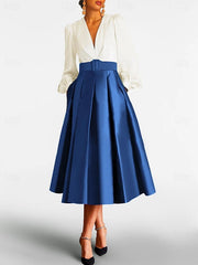 A Line Princess V Neck Long Sleeves Mother Of The Bride Dresses With Belt