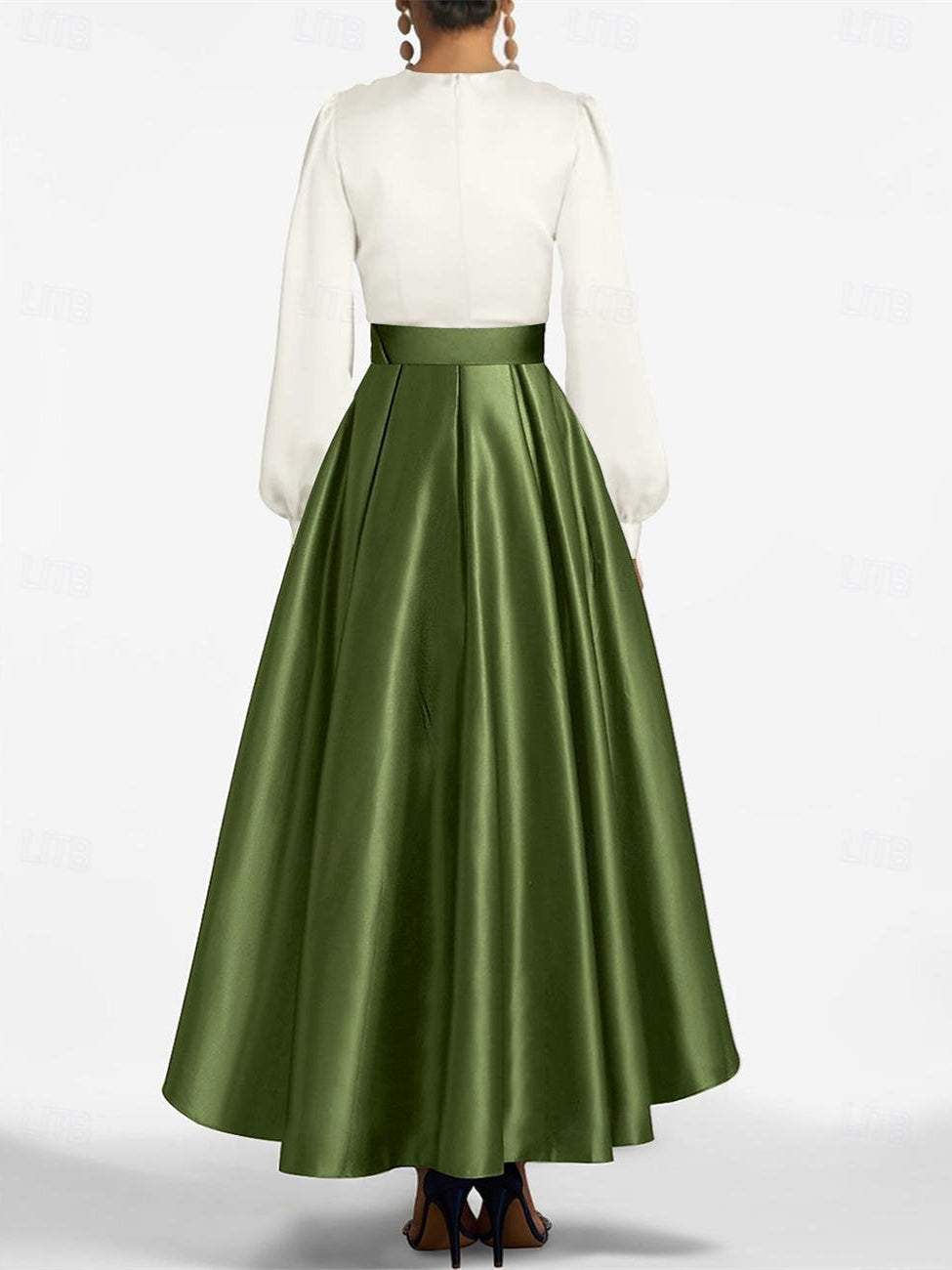 A Line Princess V Neck Asymmetrical Mother Of The Bride Dresses With Belt