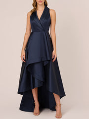 A Line Princess V Neck Sleeveless Asymmetrical Mother Of The Bride Groom Dresses