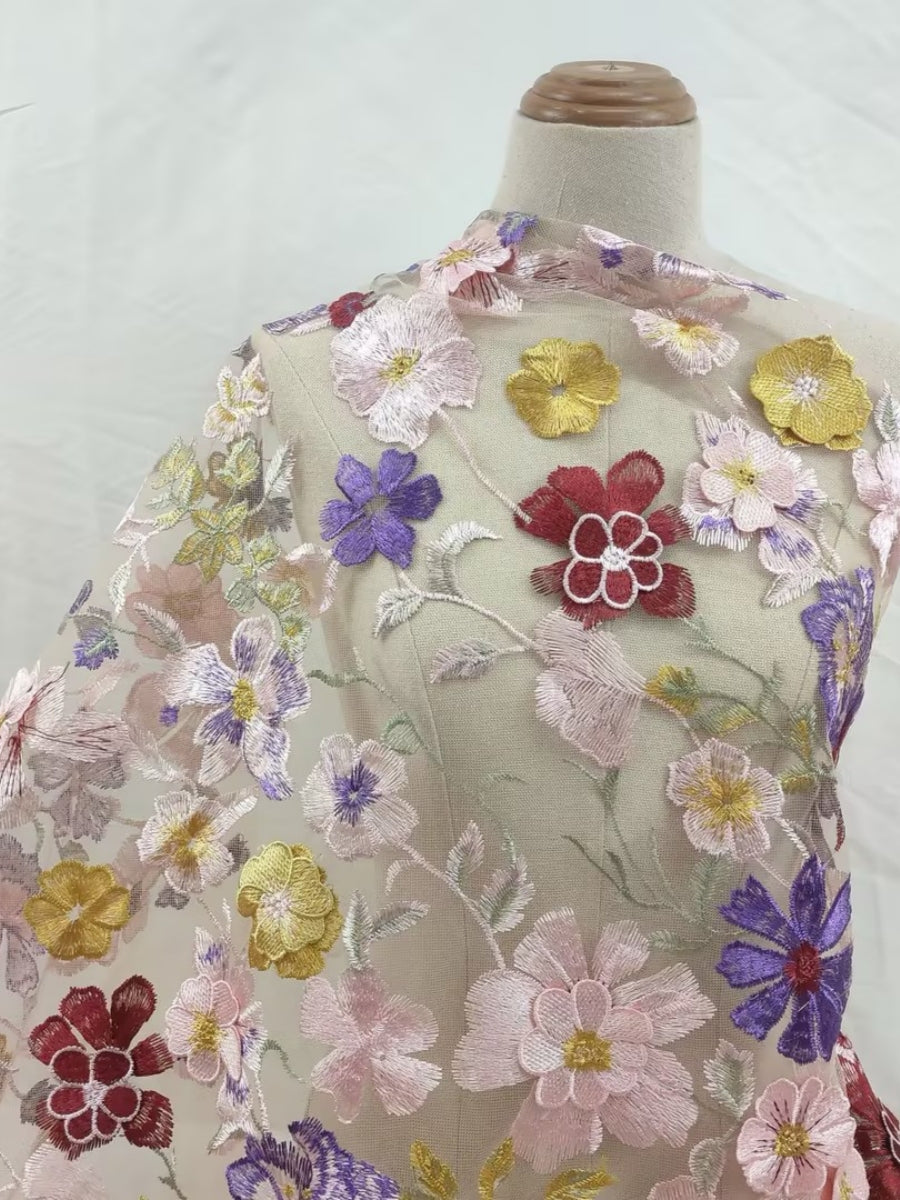 A Line Princess Scoop Chiffon Mother Of The Bride Dresses Lace Floral Half Sleeves Ankle Length
