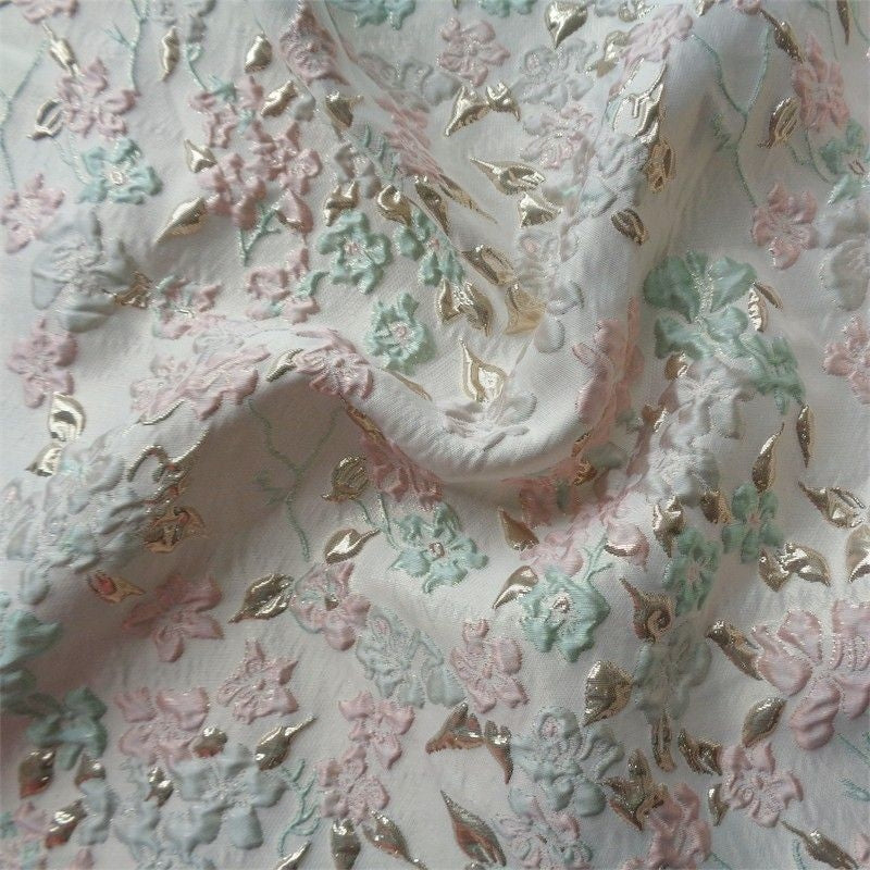 A Line Princess V Neck Jacquard Mother Of The Bride Dresses Floral Floor Length Short Sleeves Belt