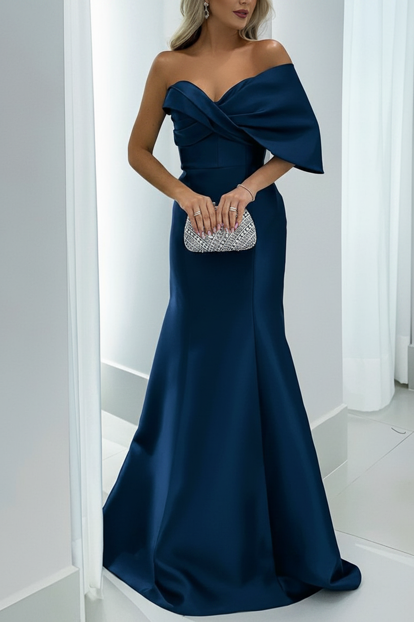 Mermaid/Trumpet Sweetheart Floor-Length Mother of the Bride Dresses with Pure Color