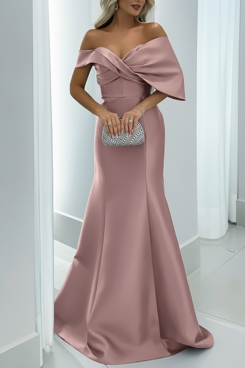 Mermaid/Trumpet Sweetheart Floor-Length Mother of the Bride Dresses with Pure Color