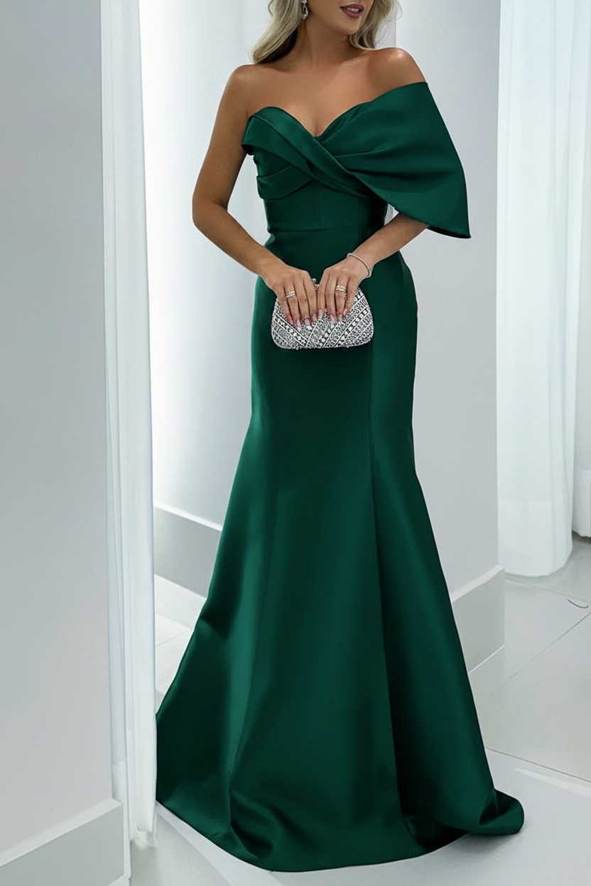 Mermaid/Trumpet Sweetheart Floor-Length Mother of the Bride Dresses with Pure Color