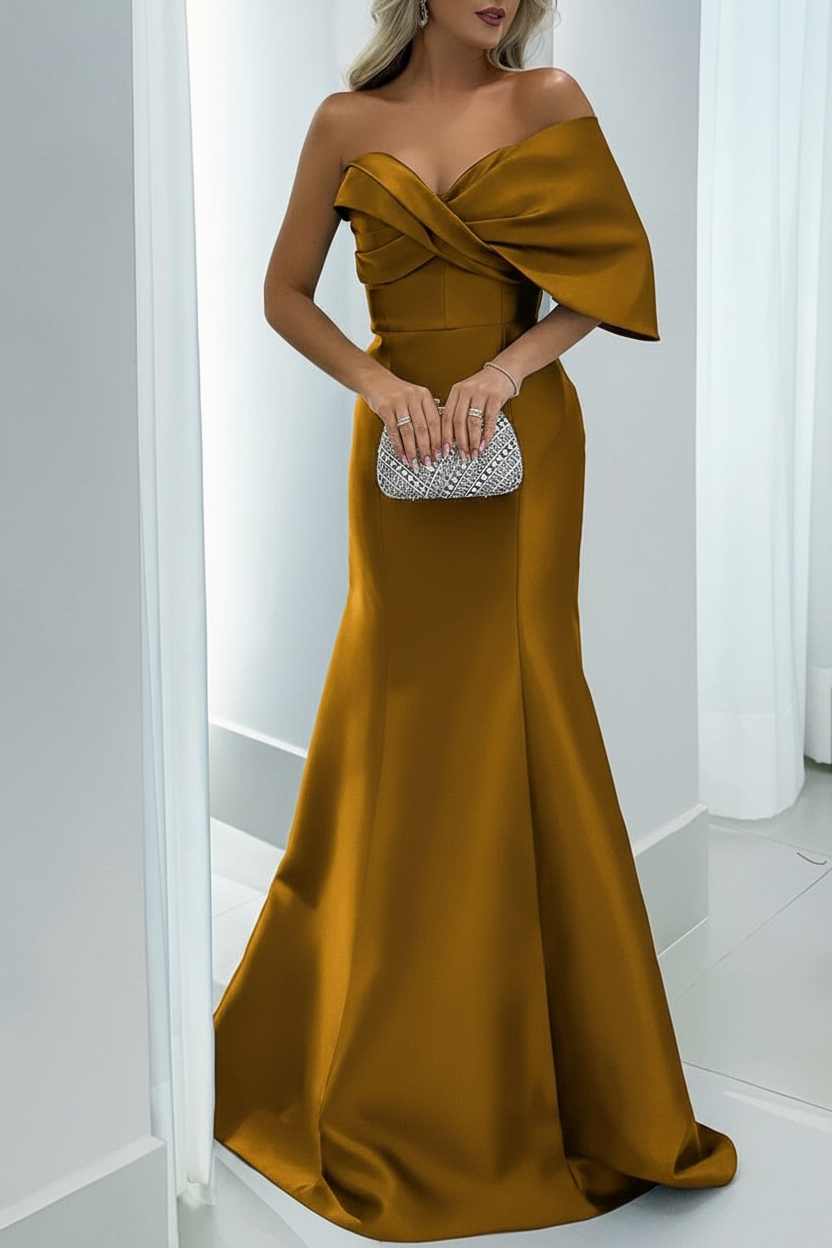 Mermaid/Trumpet Sweetheart Floor-Length Mother of the Bride Dresses with Pure Color