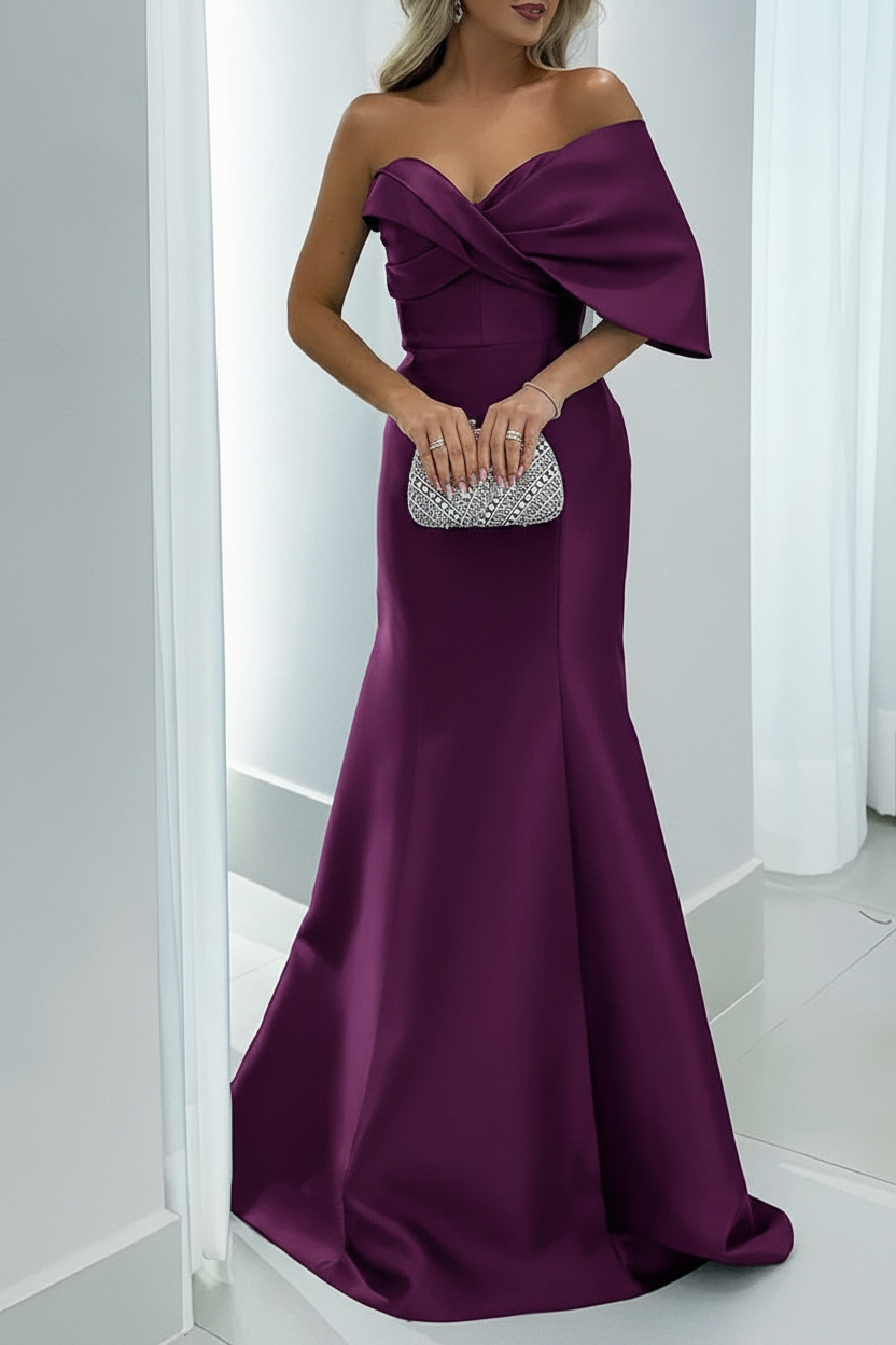Mermaid/Trumpet Sweetheart Floor-Length Mother of the Bride Dresses with Pure Color