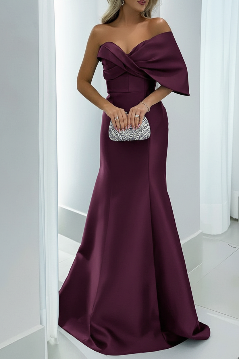 Mermaid/Trumpet Sweetheart Floor-Length Mother of the Bride Dresses with Pure Color