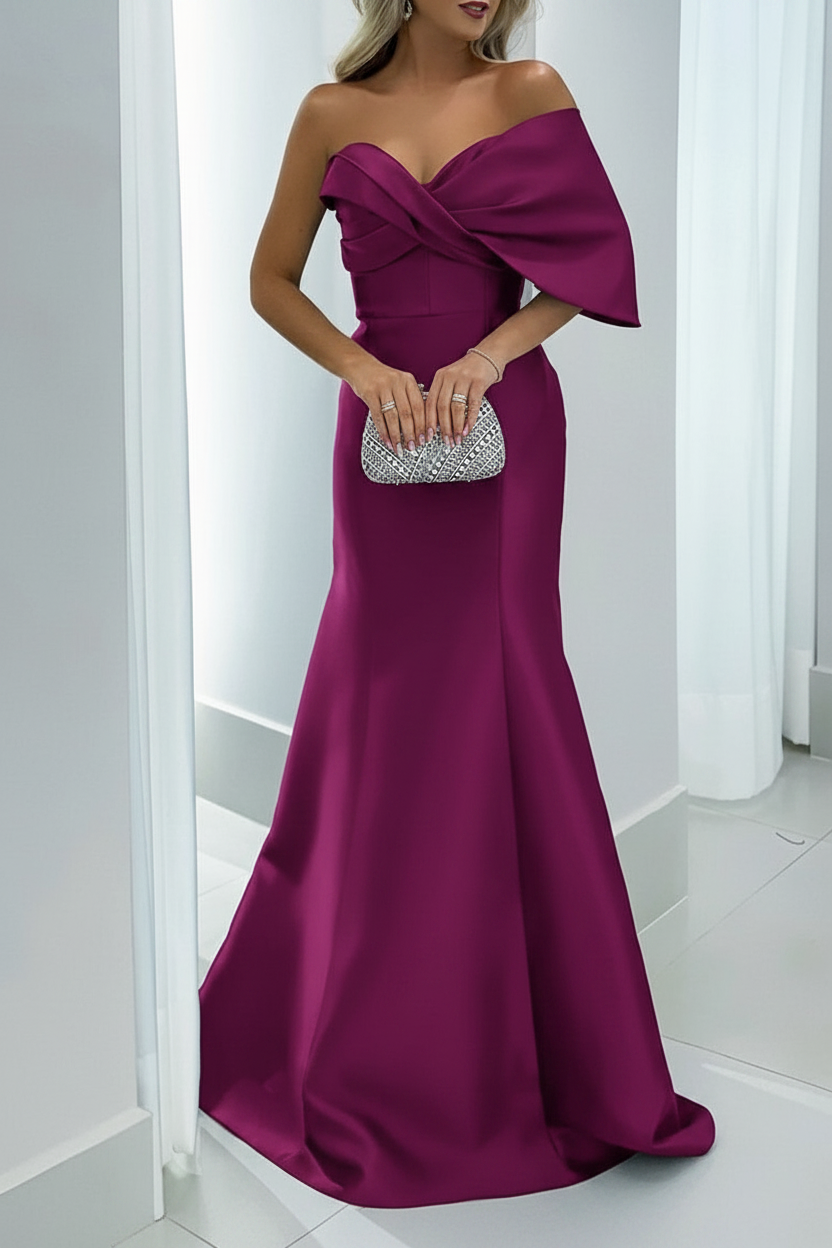 Mermaid/Trumpet Sweetheart Floor-Length Mother of the Bride Dresses with Pure Color