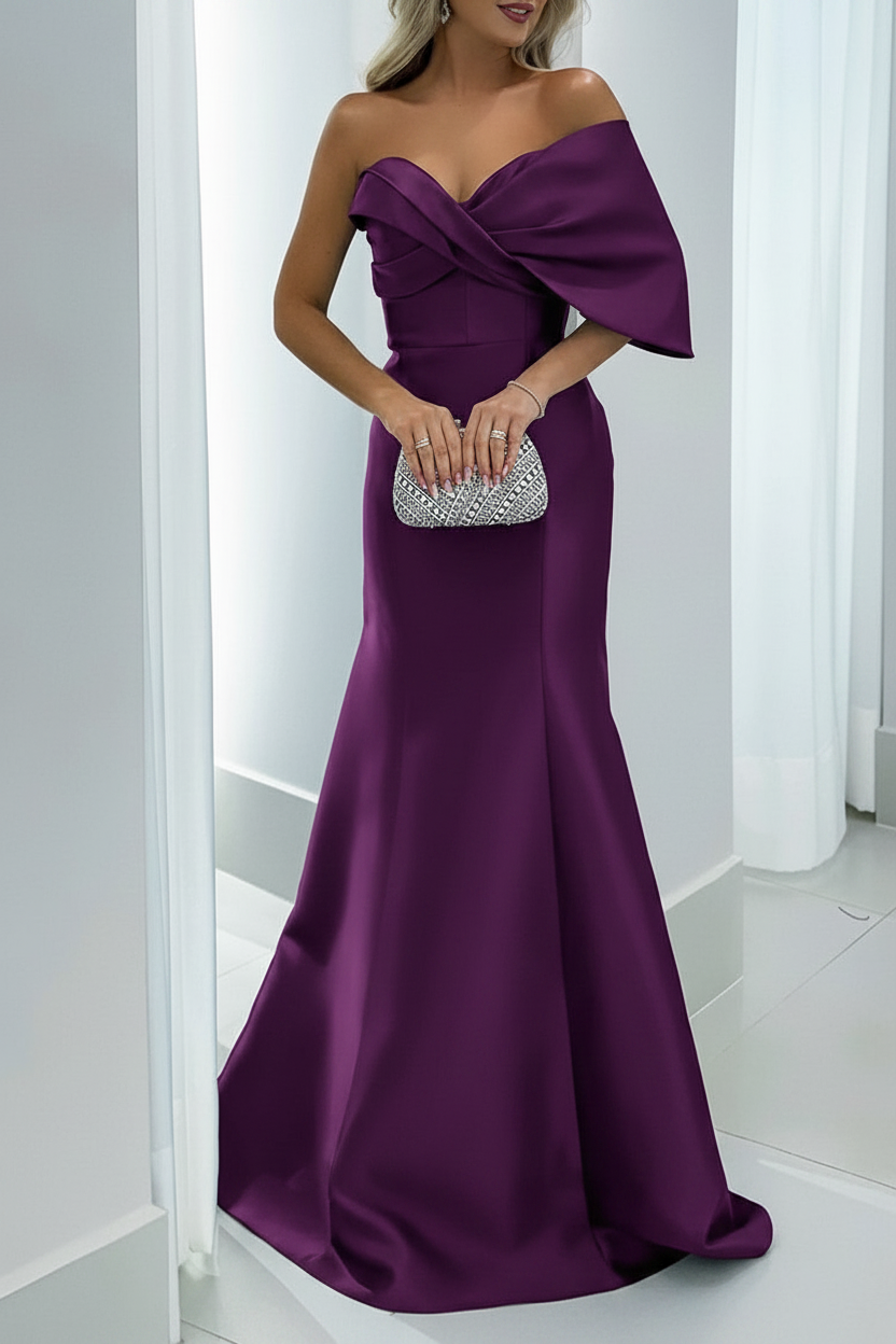 Mermaid/Trumpet Sweetheart Floor-Length Mother of the Bride Dresses with Pure Color