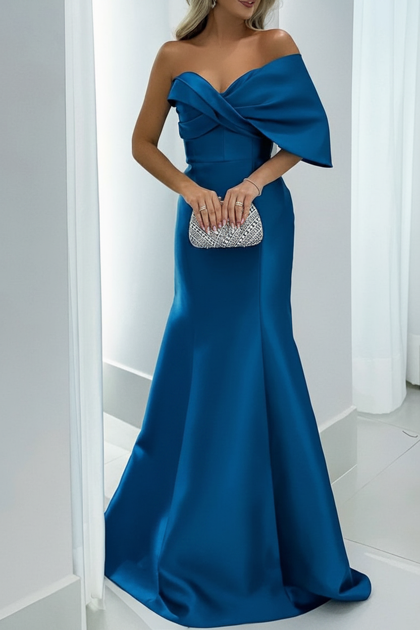 Mermaid/Trumpet Sweetheart Floor-Length Mother of the Bride Dresses with Pure Color