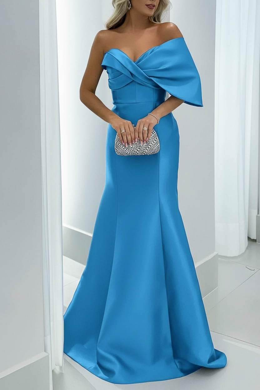 Mermaid/Trumpet Sweetheart Floor-Length Mother of the Bride Dresses with Pure Color