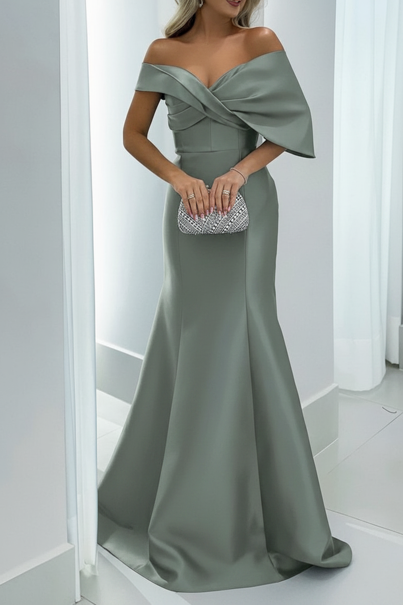 Mermaid/Trumpet Sweetheart Floor-Length Mother of the Bride Dresses with Pure Color