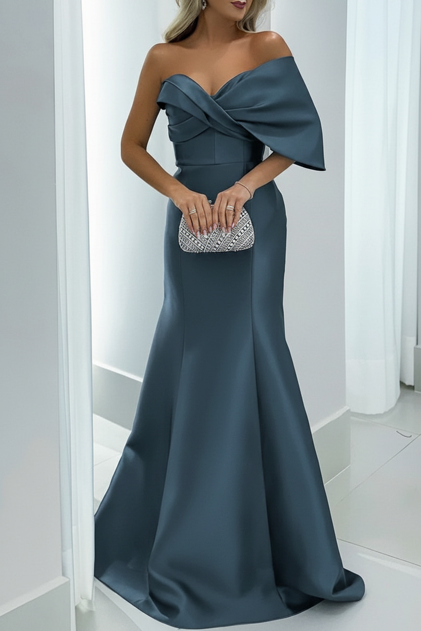 Mermaid/Trumpet Sweetheart Floor-Length Mother of the Bride Dresses with Pure Color
