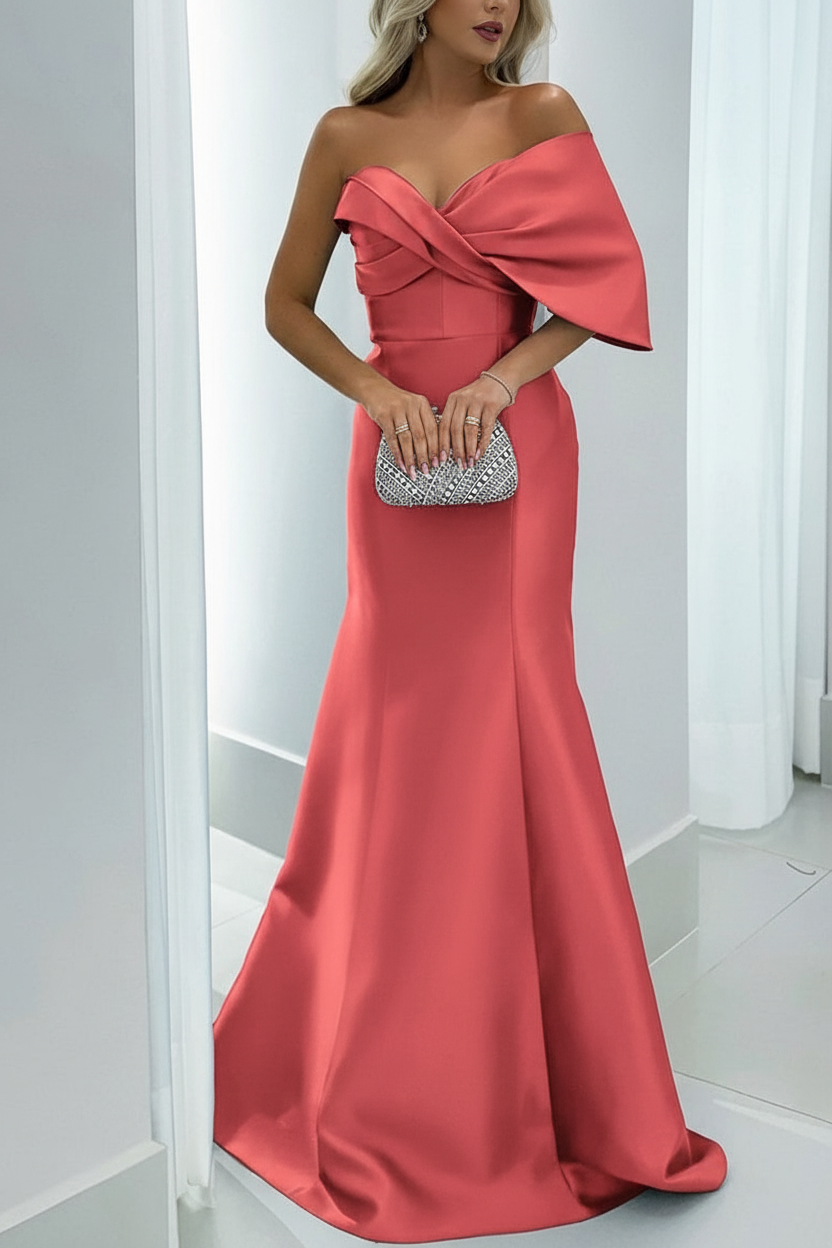 Mermaid/Trumpet Sweetheart Floor-Length Mother of the Bride Dresses with Pure Color
