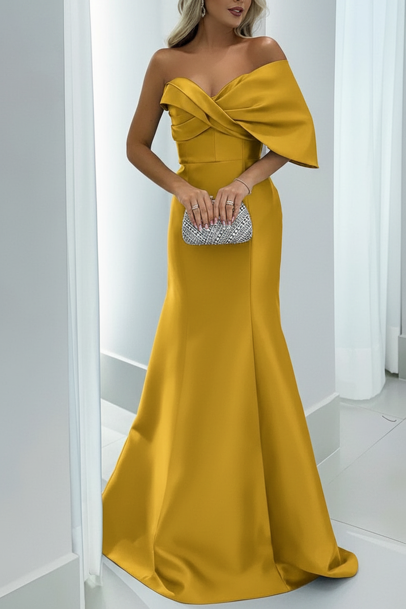 Mermaid/Trumpet Sweetheart Floor-Length Mother of the Bride Dresses with Pure Color