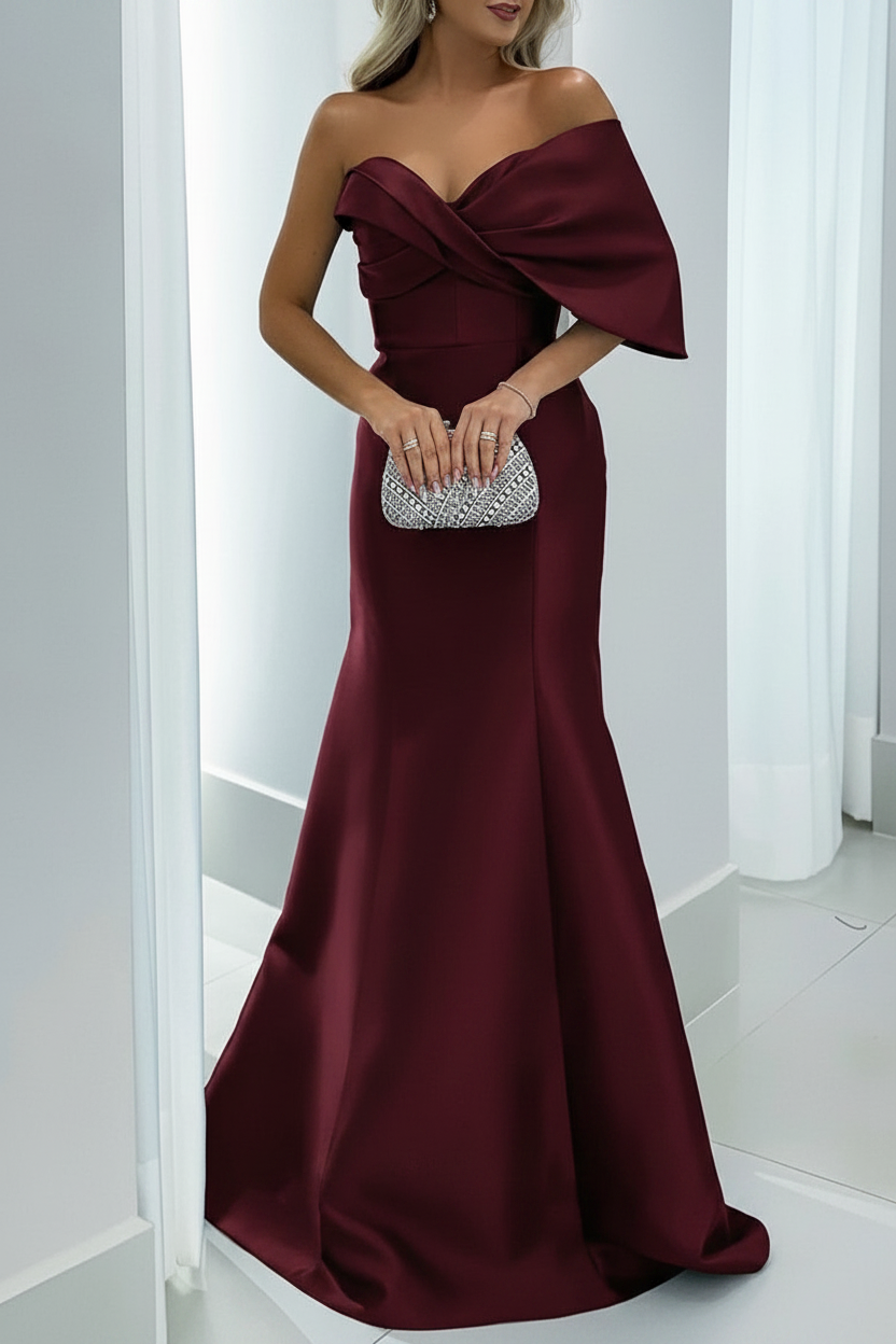 Mermaid/Trumpet Sweetheart Floor-Length Mother of the Bride Dresses with Pure Color