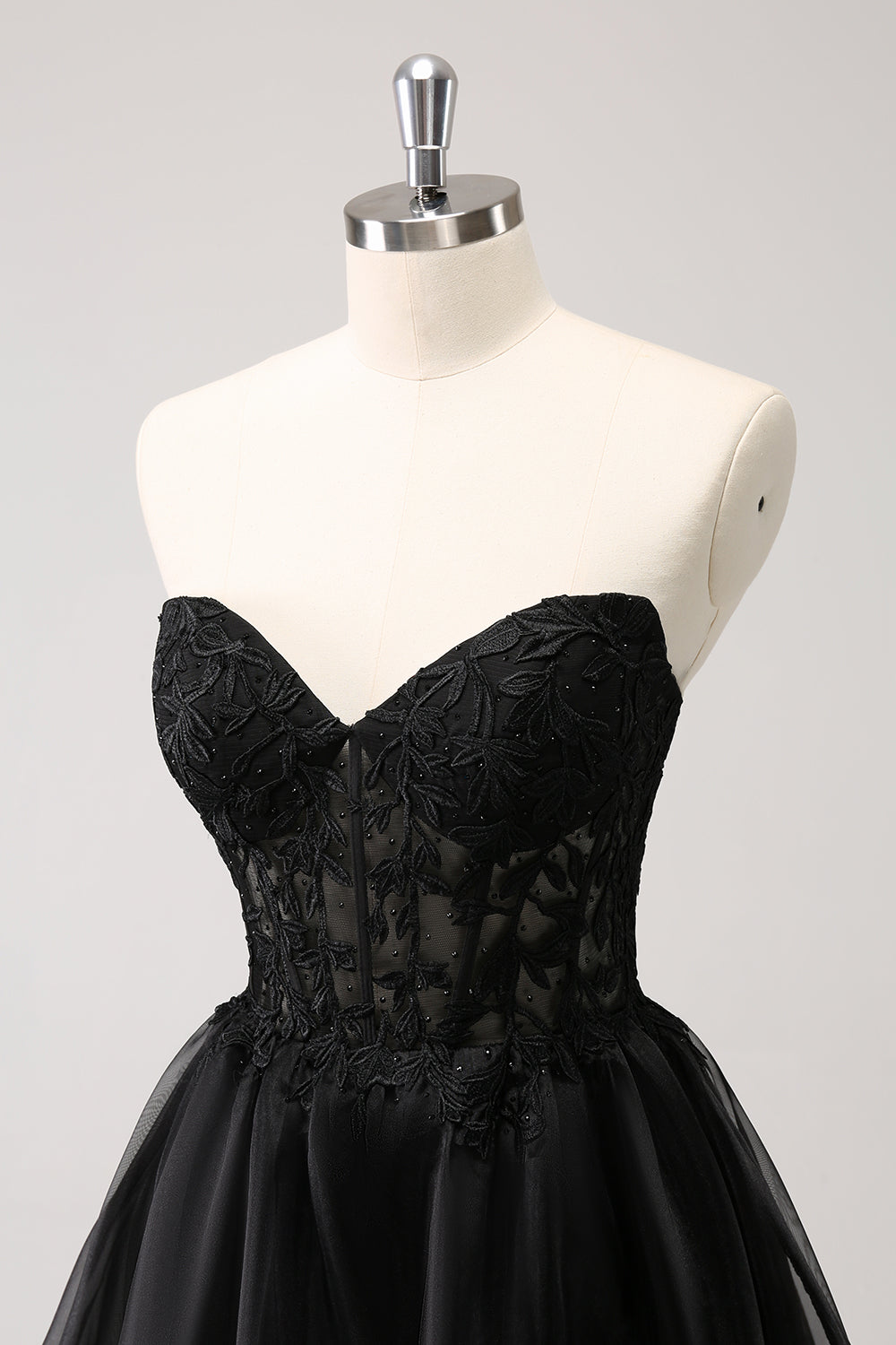 Misshow Cute Pink Strapless Corset A Line Tiered Short Homecoming Dress/Mini Dress
