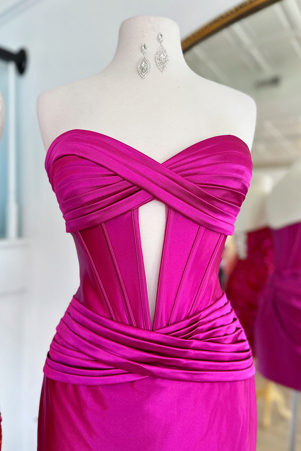 Misshow Lilac Sweetheart Corset Tight Short Homecoming Dress/Mini Dress