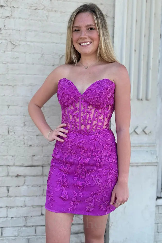 Misshow Mint Lace Sweetheart Tight Short Homecoming Dress/Mini Dress