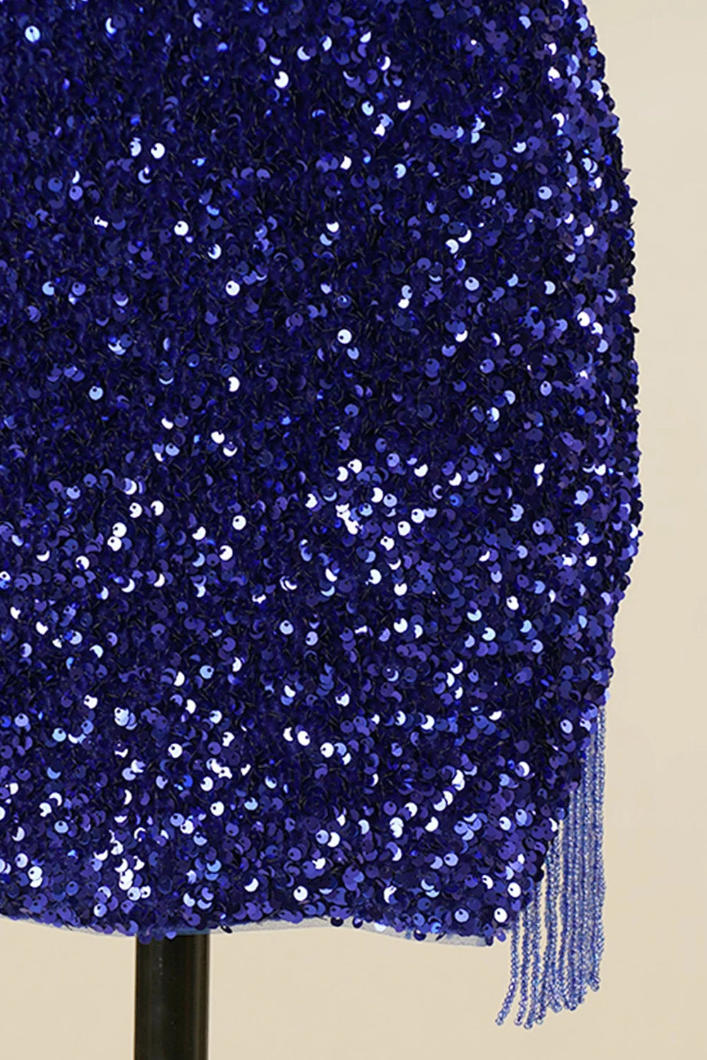 Misshow Royal Blue Sequined Tight Homecoming Dress/Mini Dress with Fringes