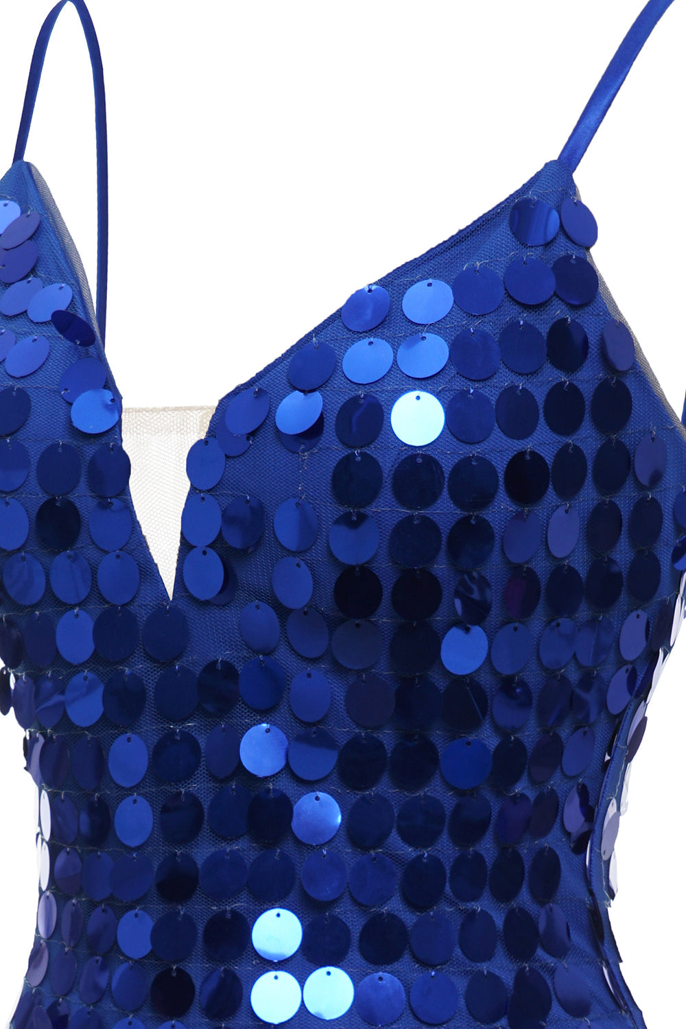 Misshow Royal Blue Sparkly Sequins Tight Short Homecoming Dress/Mini Dress